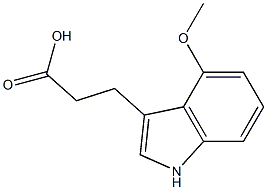 3-(4-Methoxy-3-indolyl)propanoic Acid Structure