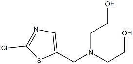 2,2'-(((2-chlorothiazol-5-yl)methyl)azanediyl)diethanol Structure