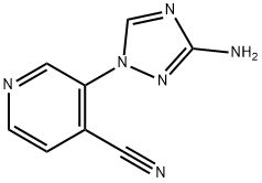 3-(3-amino-1H-1,2,4-triazol-1-yl)pyridine-4-carbonitrile Structure