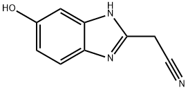 2-(Cyanomethyl)-5-hydroxybenzimidazole 구조식 이미지