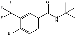 4-Bromo-N-tert-butyl-3-(trifluoromethyl)benzamide Structure