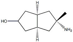 (2r,3aR,5r,6aS)-5-amino-5-methyloctahydropentalen-2-ol Structure
