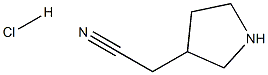 2-(pyrrolidin-3-yl)acetonitrile hydrochloride Structure