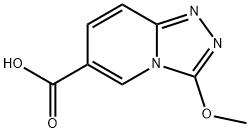 3-methoxy-[1,2,4]triazolo[4,3-a]pyridine-6-carboxylic acid 구조식 이미지