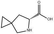 (R)-5-azaspiro[2.4]heptane-6-carboxylic acid 구조식 이미지