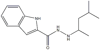 N'-(1,3-dimethylbutyl)-1H-indole-2-carbohydrazide Structure