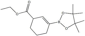 ethyl 3-(4,4,5,5-tetramethyl-1,3,2-dioxaborolan-2-yl)cyclohex-2-ene-1-carboxylate 구조식 이미지