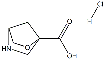 2-oxa-5-azabicyclo[2.2.1]heptane-1-carboxylic acid hydrochloride 구조식 이미지