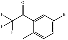 1-(5-bromo-2-methylphenyl)-2,2,2-trifluoroethan-1-one Structure