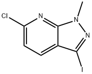 6-chloro-3-iodo-1-Methyl-1H-pyrazolo[3,4-b]pyridine Structure