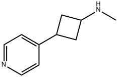 N-methyl-3-(pyridin-4-yl)cyclobutan-1-amine Structure