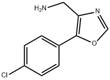 (5-(4-chlorophenyl)oxazol-4-yl)methanamine Structure