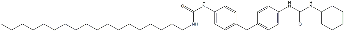 Urea, N-[4-[[4-[[(cyclohexylamino)carbonyl]amino]phenyl]methyl]phenyl]-N'-octadecyl- Structure