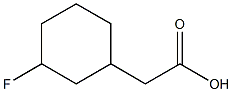 2-(3-fluorocyclohexyl)acetic acid Structure