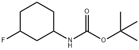 tert-butyl N-(3-fluorocyclohexyl)carbamate 구조식 이미지