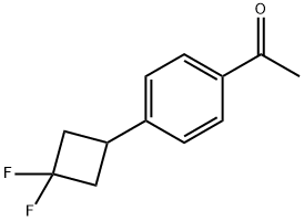 1-(4-(3,3-difluorocyclobutyl)phenyl)ethanone Structure
