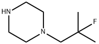 1-(2-FLUORO-2-METHYLPROPYL)PIPERAZINE 구조식 이미지