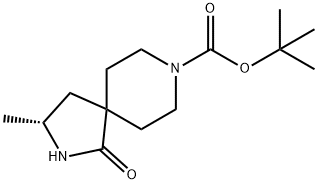 (R)-tert-Butyl 3-methyl-1-oxo-2,8-diazaspiro[4.5]decane-8-carboxylate Structure