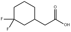 2-(3,3-difluorocyclohexyl)acetic acid Structure