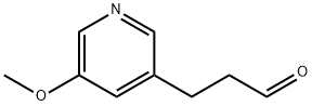 3-(5-methoxypyridin-3-yl)propanal Structure