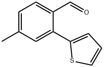 4-Methyl-2-(thiophen-2-yl)benzaldehyde 구조식 이미지