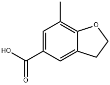 5-Benzofurancarboxylic acid, 2,3-dihydro-7-methyl- Structure