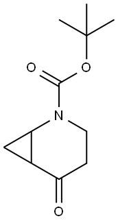 tert-butyl 5-oxo-2-azabicyclo[4.1.0]heptane-2-carboxylate Structure