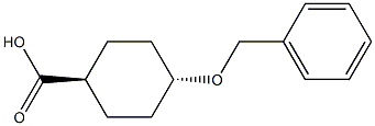 trans-4-(benzyloxy)cyclohexane-1-carboxylic acid Structure