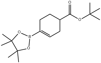 tert-Butyl4-(4,4,5,5-tetramethyl-1,3,2-dioxaborolan-2-yl)cyclohex-3-enecarboxylate 구조식 이미지
