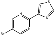 5-Bromo-2-(thiazol-4-yl)pyrimidine 구조식 이미지