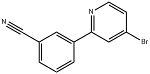 4-Bromo-2-(3-cyanophenyl)pyridine Structure
