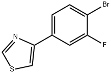 2-Fluoro-4-(thiazol-4-yl)bromobenzene Structure