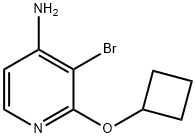4-AMINO-3-BROMO-2-(CYCLOBUTOXY)PYRIDINE Structure
