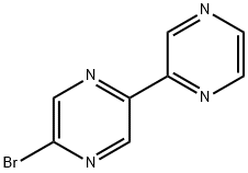 5-(Pyrazin-2-yl)-2-bromopyrazine Structure