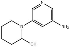 1-(3-AMINOPYRIDIN-5-YL)PIPERIDIN-2-OL Structure