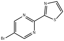 5-Bromo-2-(thiazol-2-yl)pyrimidine 구조식 이미지