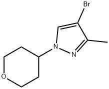 4-bromo-3-methyl-1-(tetrahydro-2H-pyran-4-yl)-1H-pyrazole Structure