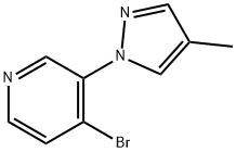 4-BROMO-3-(4-METHYL-1H-PYRAZOL-1-YL)PYRIDINE Structure