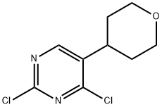 2,4-Dichloro-5-(oxan-4-yl)pyrimidine Structure