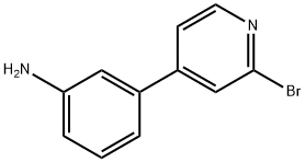 2-Bromo-4-(3-aminophenyl)pyridine 구조식 이미지