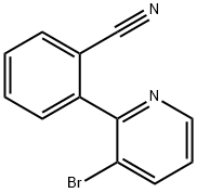 3-Bromo-2-(2-cyanophenyl)pyridine Structure