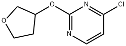 4-Chloro-2-(tetrahydrofuran-3-yloxy)pyrimidine Structure