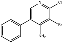 4-Amino-2-chloro-3-bromo-5-phenylpyridine Structure