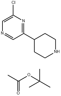 2-CHLORO-6-(N-BOC-PIPERIDIN-4-YL)PYRAZINE Structure