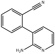 2-(2-AMINOPYRIDIN-3-YL)BENZONITRILE 구조식 이미지