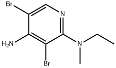 4-Amino-3,5-dibromo-2-methylethylaminopyridine Structure