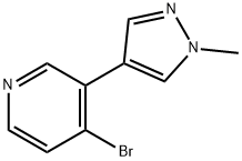 4-BROMO-3-(1-METHYL-1H-PYRAZOL-4-YL)PYRIDINE Structure