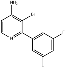 4-Amino-3-bromo-2-(3,5-difluorophenyl)pyridine Structure