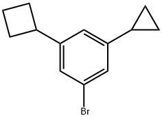 3-Cyclobutyl-5-cyclopropylbromobenzene Structure