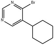 4-Bromo-5-(cyclohexyl)pyrimidine 구조식 이미지